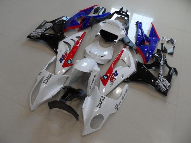 BMW S1000RR 2009-2014 - Branco Azul Vermelho Becker Carbon