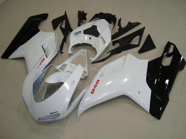 Ducati 848 1098 1198 2007-2014 - Branco Pérola Preto