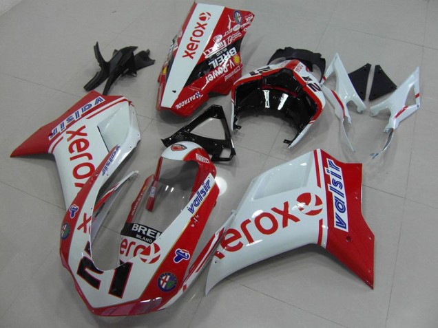 Ducati 848 1098 1198 2007-2014 - Branco Vermelho Xerox Ducati 848 1098 1198 2007-2014 - Branco Vermelho Xerox