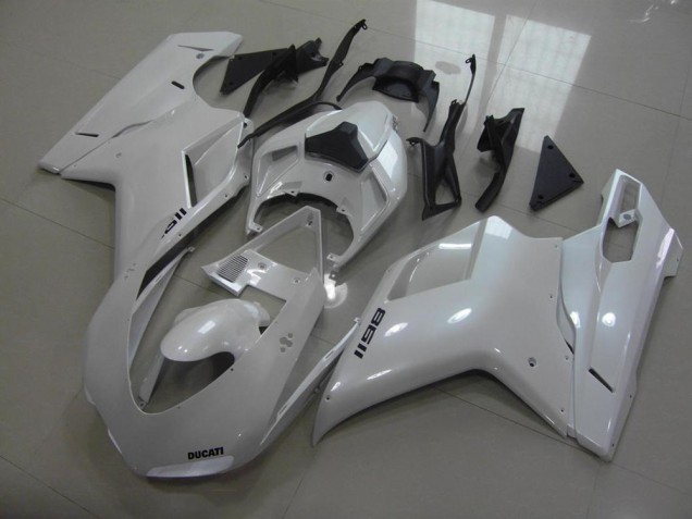 Ducati 848 1098 1198 2007-2014 - Pear Branco Preto Decalques
