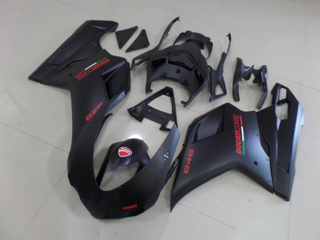 Ducati 848 1098 1198 2007-2014 - Preto Fosco Vermelho Adesivo Ducati 848 1098 1198 2007-2014 - Preto Fosco Vermelho Adesivo
