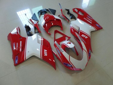 Ducati 848 1098 1198 2007-2014 - Vermelho & Branco Air