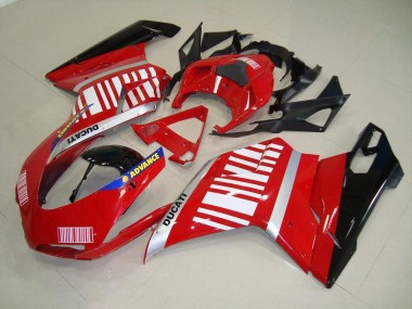 Ducati 848 1098 1198 2007-2014 - Vermelho Branco