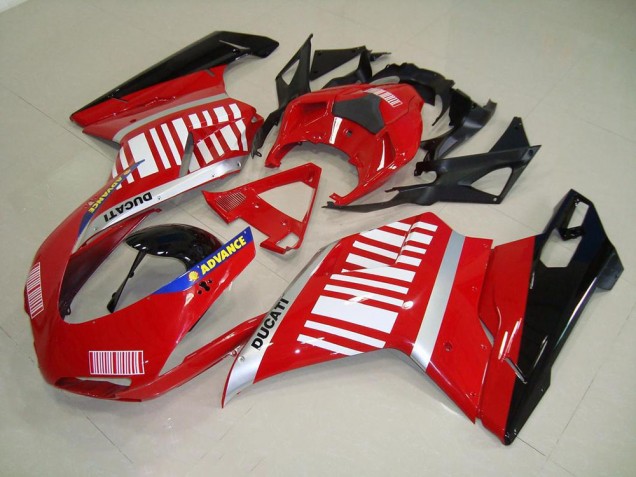 Ducati 848 1098 1198 2007-2014 - Vermelho Branco