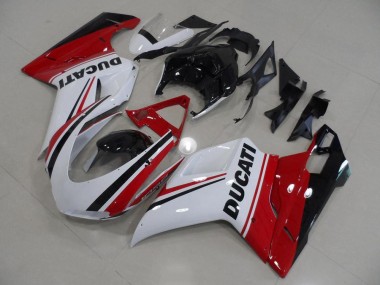 Ducati 848 1098 1198 2007-2014 - Vermelho Branco Preto