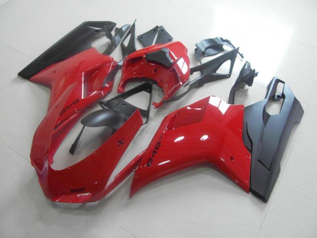 Ducati 848 1098 1198 2007-2014 - Vermelho Preto Ducati 848 1098 1198 2007-2014 - Vermelho Preto