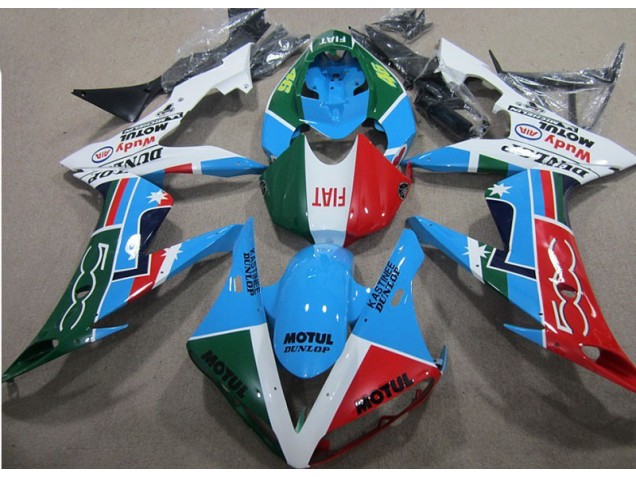 Honda CBR 1000RR 2004-2005 - Azul Vermelho Verde Motul Honda CBR 1000RR 2004-2005 - Azul Vermelho Verde Motul