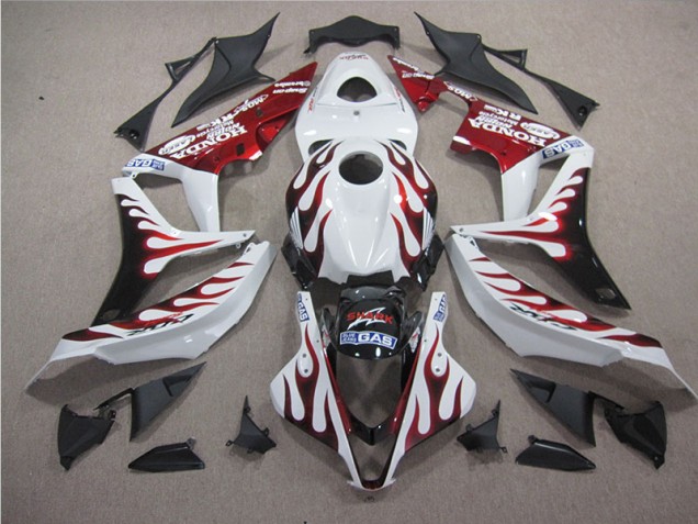 Honda CBR 1000RR 2004-2005 - Branco Vermelho Chama Tubarão