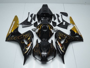 Honda CBR 1000RR 2006-2007 - Preto Ouro Chama