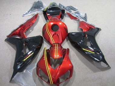 Honda CBR 1000RR 2006-2007 - Preto Vermelho Amarelo