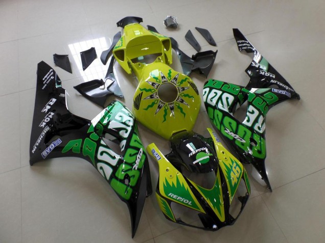 Honda CBR 1000RR 2006-2007 - Verde Amarelo Rossi Honda CBR 1000RR 2006-2007 - Verde Amarelo Rossi