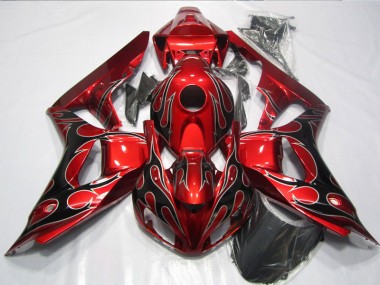 Honda CBR 1000RR 2006-2007 - Vermelho Preto Chama