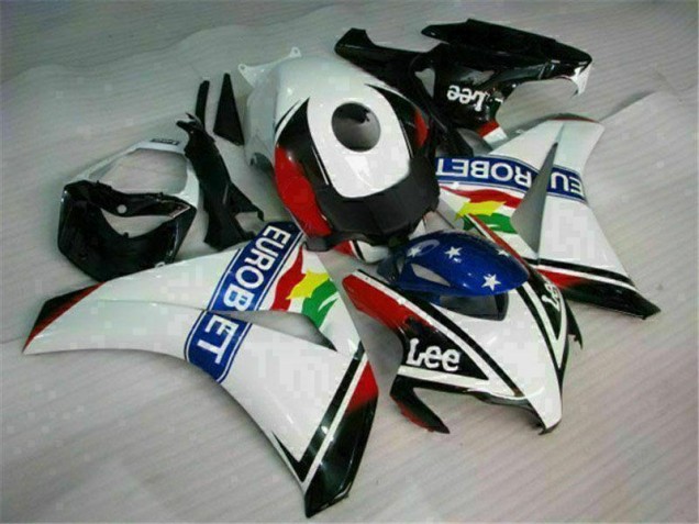 Honda CBR 1000RR 2008-2011 - Branco Azul Vermelho Eurobet Lee Honda CBR 1000RR 2008-2011 - Branco Azul Vermelho Eurobet Lee