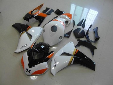 Honda CBR 1000RR 2008-2011 - Branco & Preto & Laranja Corrida