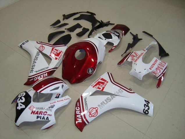 Honda CBR 1000RR 2008-2011 - Branco Vermelho HARC Pro PIAA 634