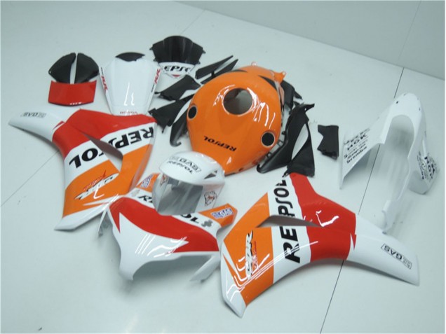 Honda CBR 1000RR 2008-2011 - Laranja Branco Vermelho Repsol Honda CBR 1000RR 2008-2011 - Laranja Branco Vermelho Repsol