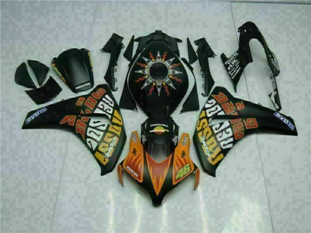 Honda CBR 1000RR 2008-2011 - Laranja Preto Honda CBR 1000RR 2008-2011 - Laranja Preto