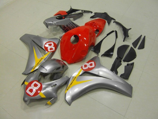 Honda CBR 1000RR 2008-2011 - Prata Vermelho 8 Honda CBR 1000RR 2008-2011 - Prata Vermelho 8
