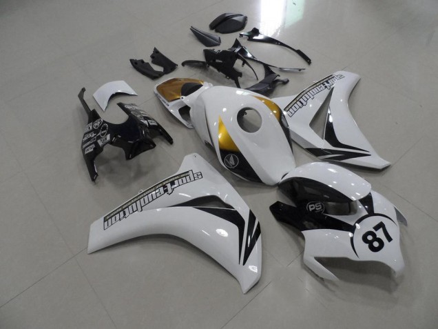 Honda CBR 1000RR 2008-2011 - Preto & Branco & Ouro Honda CBR 1000RR 2008-2011 - Preto & Branco & Ouro