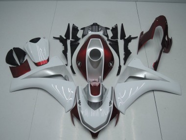 Honda CBR 1000RR 2008-2011 - Vermelho Branco & Prata