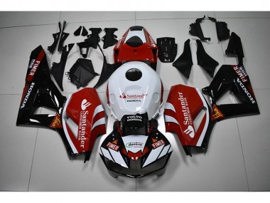 Honda CBR 1000RR 2012-2016 - Preto Branco Vermelho Santander