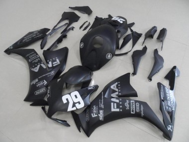 Honda CBR 1000RR 2012-2016 - Preto Fosco Cinzento Decalques 29