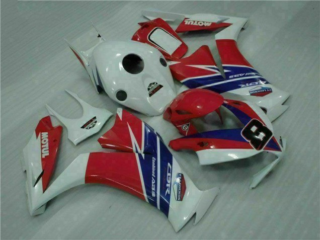 Honda CBR 1000RR 2012-2016 - Vermelho Azul Branco Honda CBR 1000RR 2012-2016 - Vermelho Azul Branco