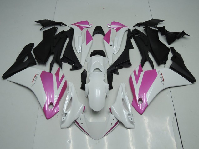 Honda CBR 250RR 2011-2013 - Branco Rosa Honda CBR 250RR 2011-2013 - Branco Rosa