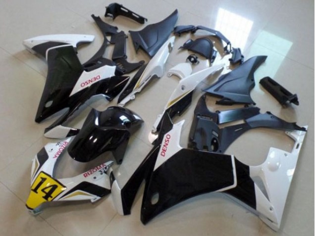 Honda CBR 500RR 2013-2015 - Preto Branco Denso Rizoma 14