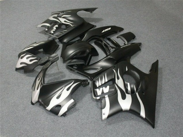 Honda CBR 600 F4i 2001-2003 - Preto Branco Chama Honda CBR 600 F4i 2001-2003 - Preto Branco Chama