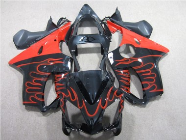 Honda CBR 600 F4i 2001-2003 - Preto Vermelho Chama