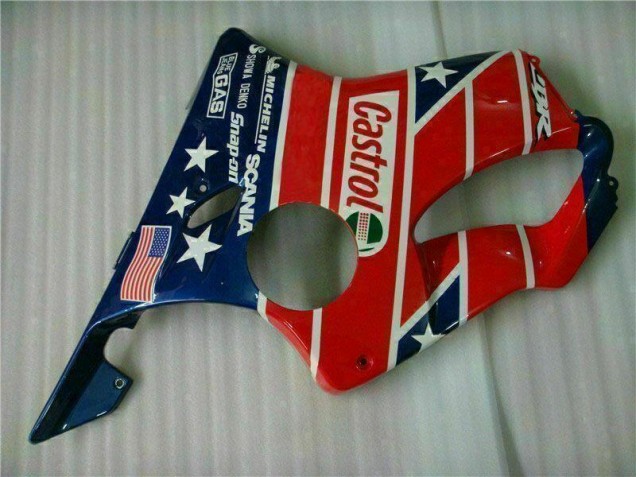 Honda CBR 600 F4i 2001-2003 - Vermelho Branco Azul Castrol Cycle World