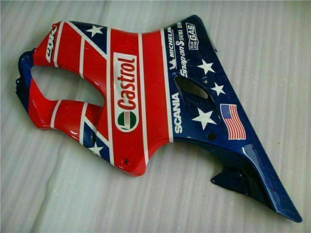Honda CBR 600 F4i 2001-2003 - Vermelho Branco Azul Castrol Cycle World