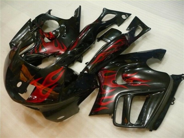 Honda CBR 600 F4i 2004-2007 - Preto Vermelho Chama Honda CBR 600 F4i 2004-2007 - Preto Vermelho Chama