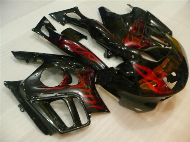 Honda CBR 600 F4i 2004-2007 - Preto Vermelho Chama Honda CBR 600 F4i 2004-2007 - Preto Vermelho Chama