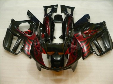 Honda CBR 600 F4i 2004-2007 - Preto Vermelho Chama