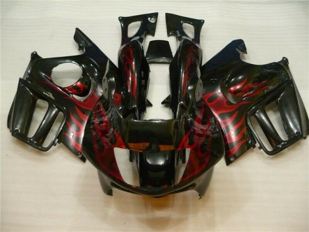 Honda CBR 600 F4i 2004-2007 - Preto Vermelho Chama Honda CBR 600 F4i 2004-2007 - Preto Vermelho Chama
