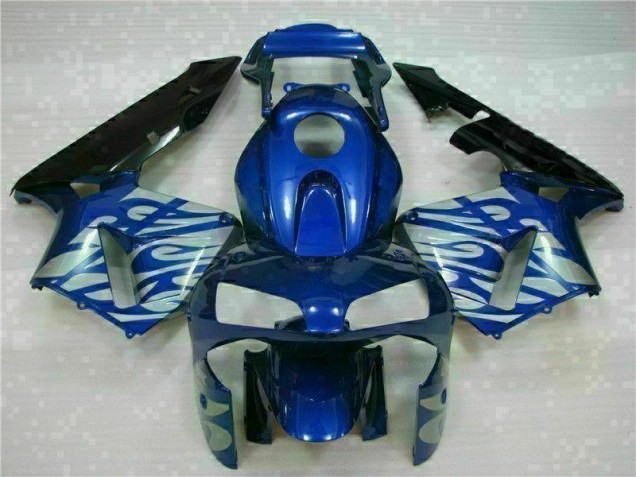 Honda CBR 600RR 2003-2004 - Azul & Prata Chama