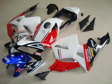 Honda CBR 600RR 2003-2004 - Branco Preto Vermelho Lee