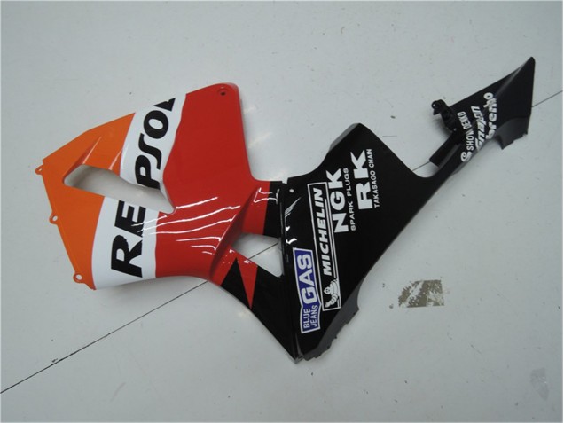 Honda CBR 600RR 2003-2004 - Laranja Vermelho Preto Repsol