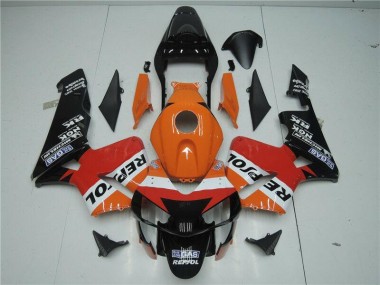Honda CBR 600RR 2003-2004 - Laranja Vermelho Preto Repsol