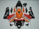 Honda CBR 600RR 2003-2004 - Laranja Vermelho Preto Repsol