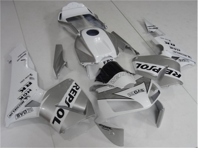 Honda CBR 600RR 2003-2004 - Prata Branco Preto Repsol