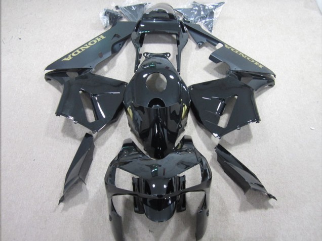 Honda CBR 600RR 2003-2004 - Preto Ouro Decalque