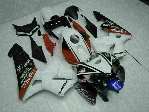 Honda CBR 600RR 2005-2006 - Branco Vermelho Preto Lee