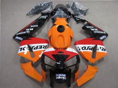 Honda CBR 600RR 2005-2006 - Laranja Vermelho Preto Repsol