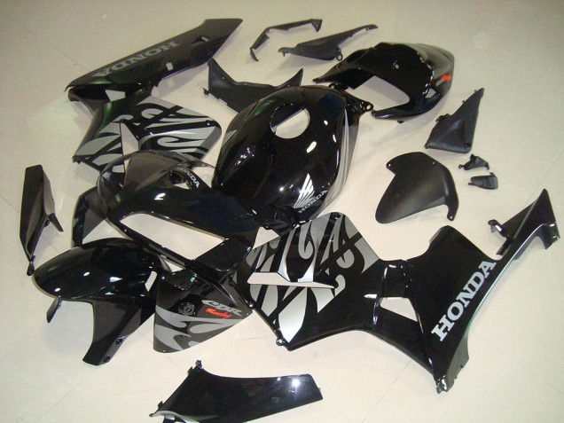 Honda CBR 600RR 2005-2006 - Preto Branco Chama