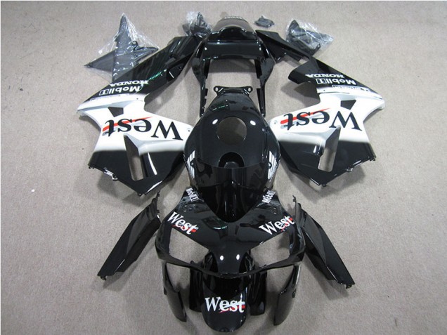 Honda CBR 600RR 2005-2006 - Preto Branco West Honda CBR 600RR 2005-2006 - Preto Branco West