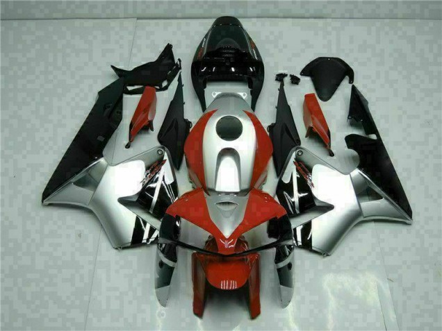 Honda CBR 600RR 2005-2006 - Preto Prata Vermelho