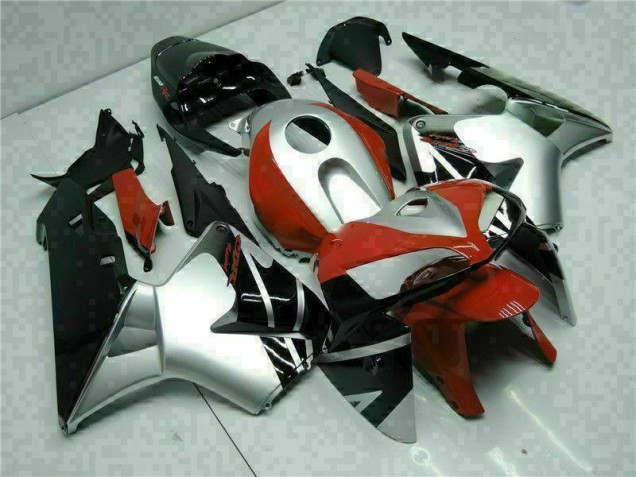 Honda CBR 600RR 2005-2006 - Preto Prata Vermelho